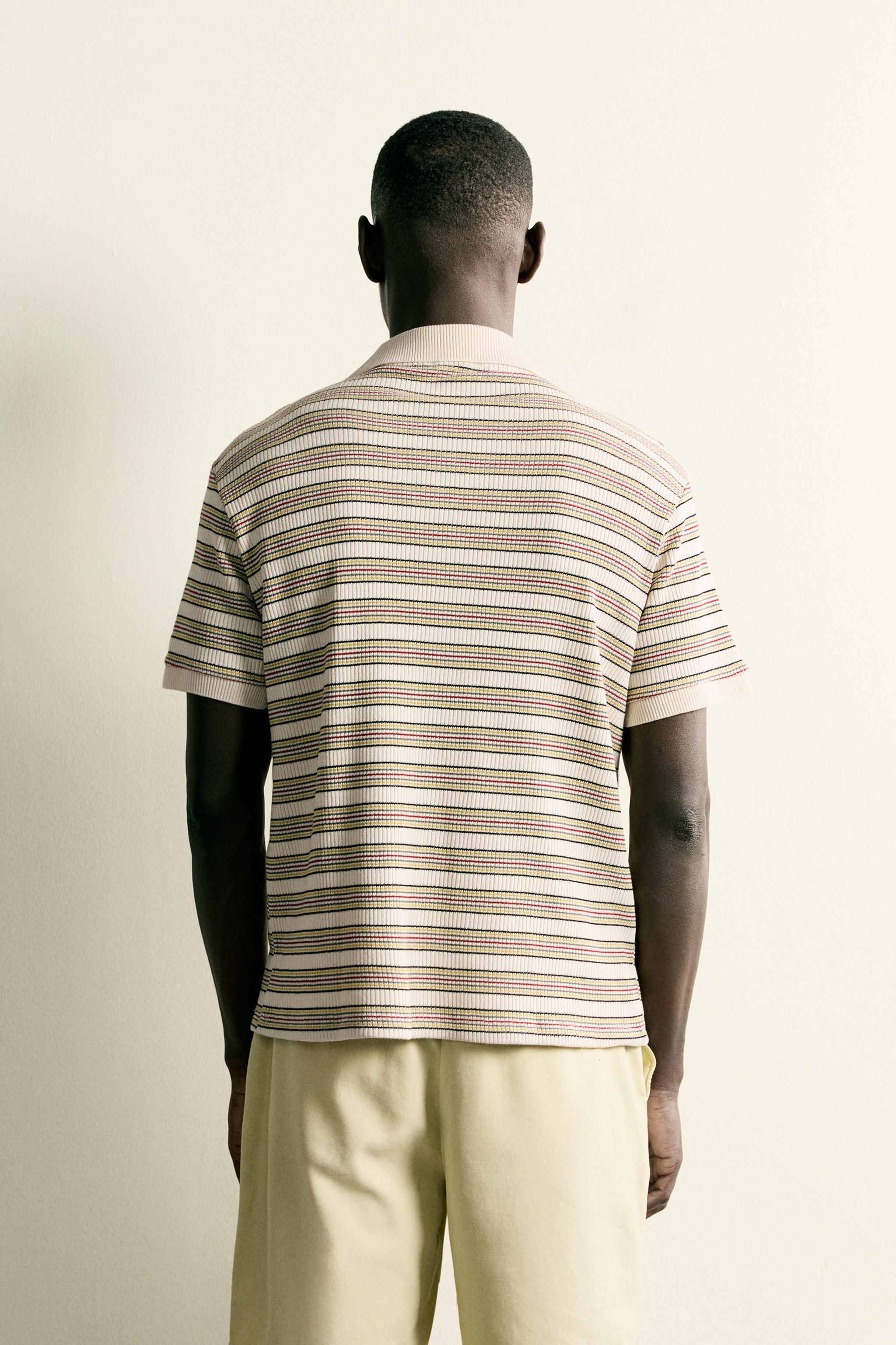 STRIPED REGULAR FIT POLO